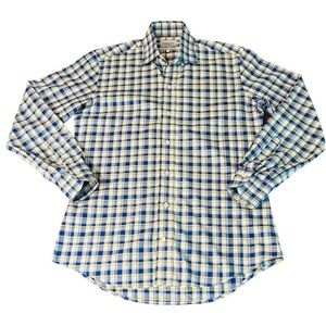 LEDBURY MENS LONG SLEEVE SLIM FITTED BUTTON DOWN SHIRT SIZE 15 1/2